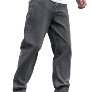 Loose Fit Jeans for Men – Oversized Mid Rise Baggy Denim Pants